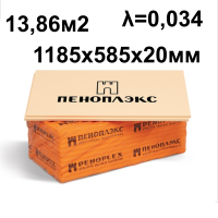 Плита теплоизоляционная xps ПЕНОПЭКС 20мм